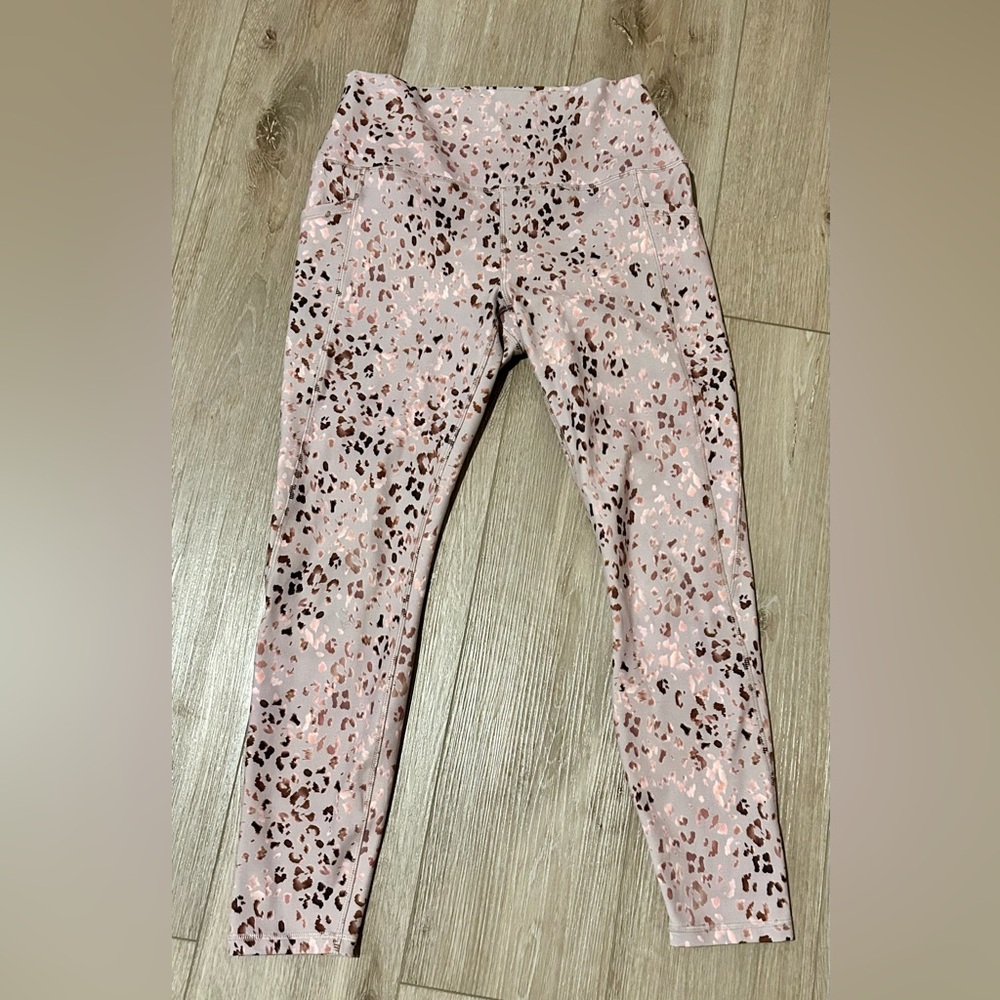 RBX mauve leopard print women’s leggins